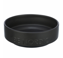 Trixie BE NORDIC Keramiknapf für Hunde - schwarz/0,5l