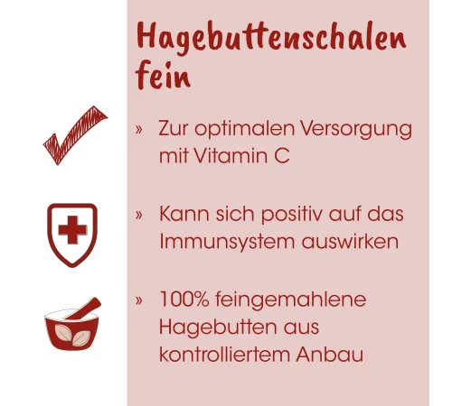 Einzelfuttermittel für Hunde - cdVet Fit-BARF Hagebuttenschalen fein 500 g