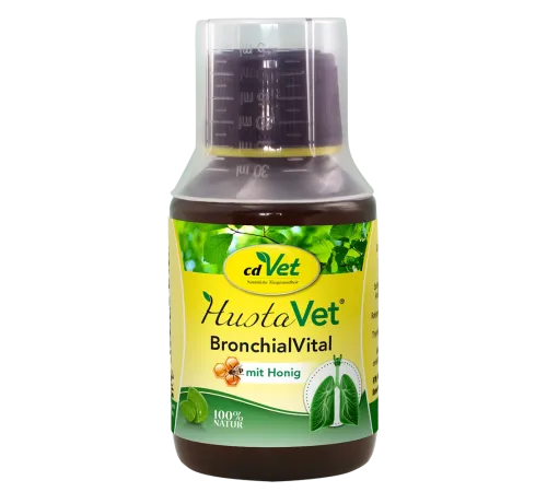Кормова добавка для собак та котів - cdVet HustaVet BronchialVital 100 ml