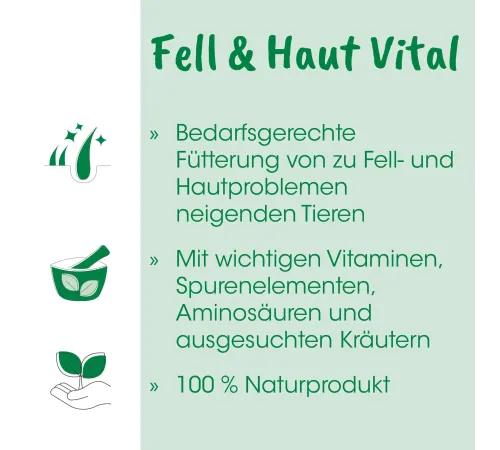 Ergänzungsfuttermittel - cdVet Fell & Haut Vital Hund & Katze 150 g