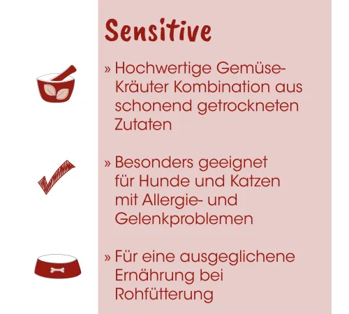 Ergänzungsfuttermittel für Hunde & Katzen - cdVet Fit-BARF Sensitive 350 g
