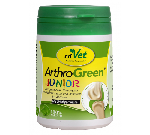 Кормовая добавка для собак и кошек - cdVet ArthroGreen Junior 25 g