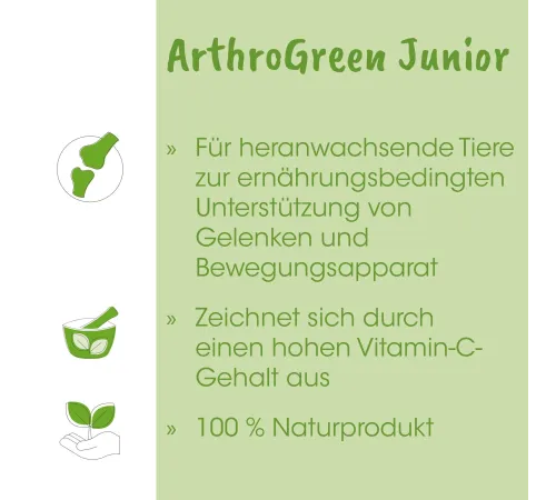 Кормовая добавка для собак и кошек - cdVet ArthroGreen Junior 80 g