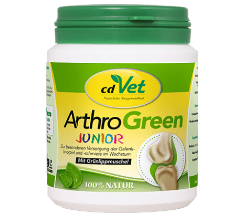 Кормовая добавка для собак и кошек - cdVet ArthroGreen Junior 80 g