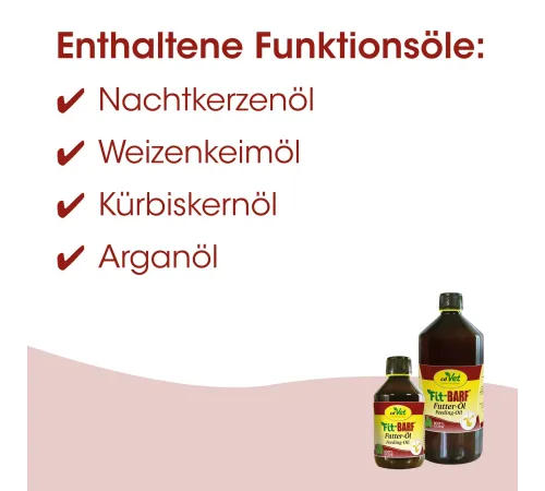 Кормова добавка для собак та котів - cdVet Fit-BARF Futteröl 500 ml