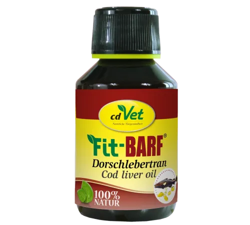 Einzelfuttermittel für Hunde & Katzen - cdVet Fit-BARF Dorschlebertran 100 ml