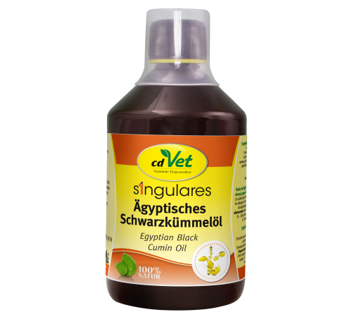 Кормовий матеріал для собак та котів - cdVet Singulares Ägyptisches Schwarzkümmelöl 500 ml