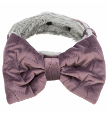 Trixie Halsband Estelle mit Schleife - flieder - M-L: 40-55 cm/40 mm