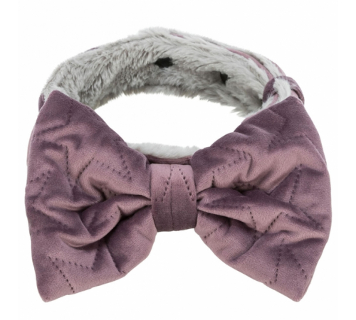 Trixie Halsband Estelle mit Schleife - flieder - M-L: 40-55 cm/40 mm