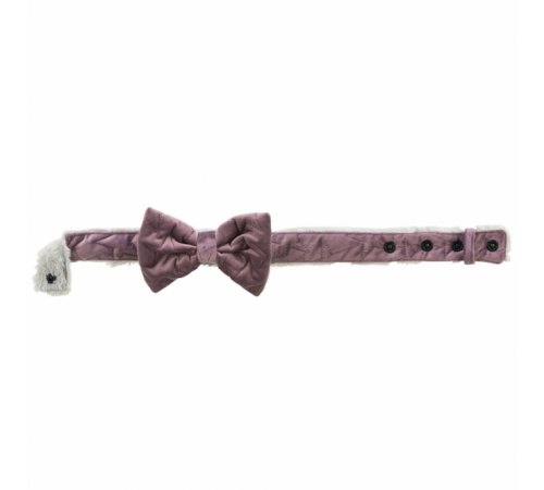 Trixie Halsband Estelle mit Schleife - flieder - M-L: 40-55 cm/40 mm