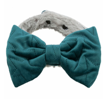 Trixie Halsband Estelle mit Schleife - grün - S-M: 30-45 cm/40 mm