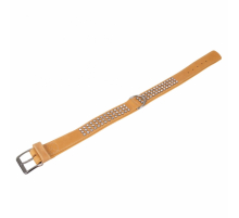 Karlie Buffalo Strass-Halsband - Hellbraun - 3-reihig, 60cm/40mm