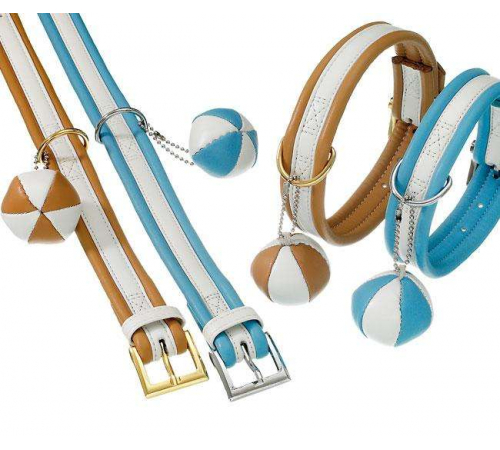 Karlie COTTAGE LINE Halsband - Blau-Weiß - 60 cm