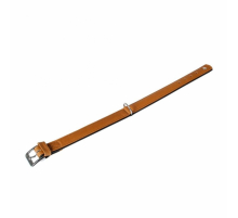 Karlie Halsband Elegance Kalbsleder - Cognac/Schwarz - 60cm / 35mm