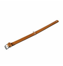Karlie Halsband Elegance Kalbsleder - Cognac/Schwarz - 60cm / 35mm