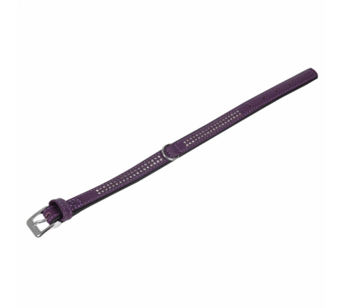 Karlie Vintage Strass Halsband - Violett - 4-reihig, 65cm/40mm