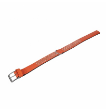 Karlie Vintage Strass Halsband - Mandarine - 4-reihig, 60cm/40mm