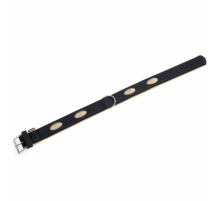 Karlie Art Buffalo Oak Halsband - Schwarz/Beige - 65cm / 40mm