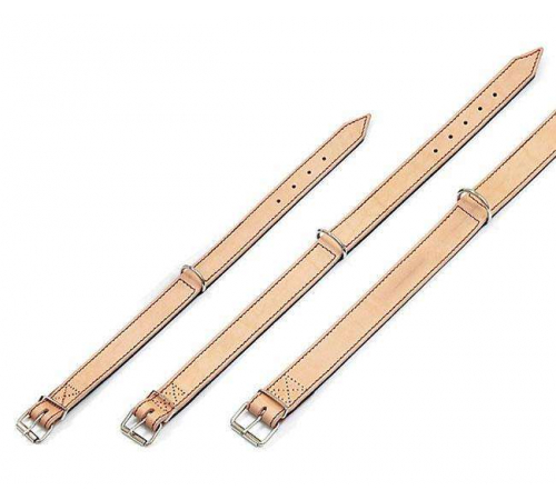 Karlie RONDO Halsband genäht - Natur/Schwarz - 24 mm, 42 cm
