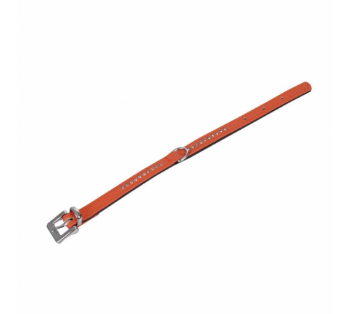 Karlie Vintage Strass Halsband - Mandarine - 1-reihig, 24cm/10mm