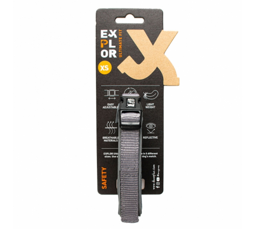 Duvoplus EXPLOR Ultimate Fit Comfy Halsband Safety - Silver Reflective - XS - 30-33cm