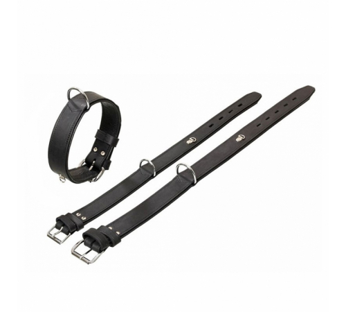 Karlie Rondo Halsband mit Ring für Adresstube - Schwarz - 50cm/35mm