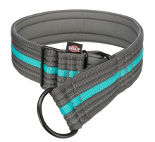 Trixie Fusion Zug-Stopp-Halsband, extra breit - grafit/ozean - 48-58 cm/50 mm