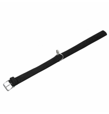 Karlie Halsband Buffalo aus Kalbsleder - Schwarz - 24 cm/10 mm