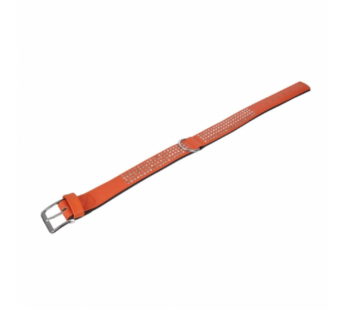 Karlie Vintage Strass Halsband - Mandarine - 4-reihig, 65cm/40mm