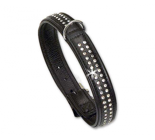 Karlie VINTAGE TIFFANY Halsband - Schwarz - 17 mm, 30 cm