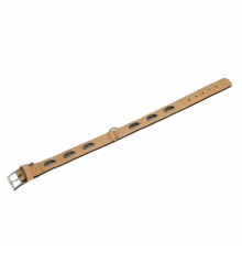 Karlie Art Buffalo Oak Halsband - Beige/Schwarz - 70cm / 40mm