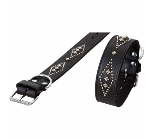 Karlie RONDO Halsband doubliert mit Ziernieten - 70cm/50mm