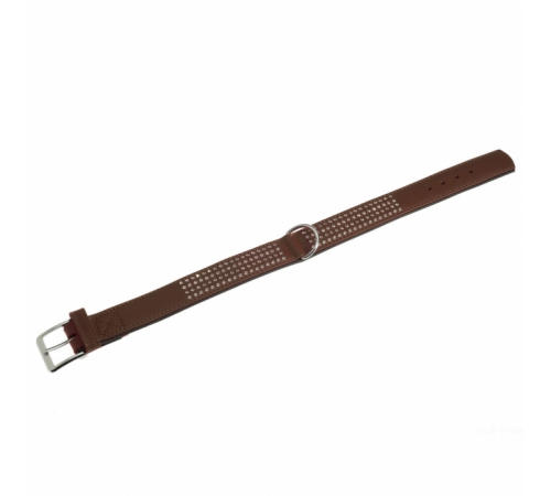 Karlie Vintage Strass Halsband - Braun - 4-reihig, 60cm/40mm