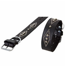 Karlie RONDO Halsband doubliert mit Ziernieten - 80cm/50mm