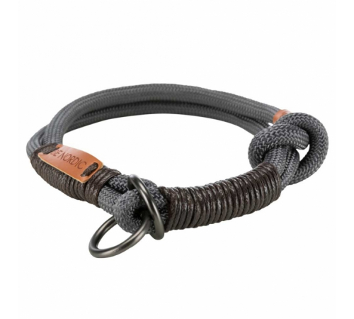 Trixie BE NORDIC Zug-Stopp-Halsband - dunkelgrau - 55 cm