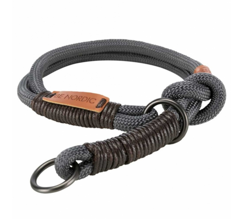 Trixie BE NORDIC Zug-Stopp-Halsband - dunkelgrau - 55 cm