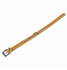 Karlie Buffalo Strass-Halsband - Hellbraun - 1-reihig, 27cm/10mm