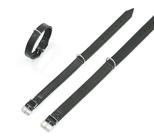 Karlie RONDO Halsband genäht - Schwarz - 32 mm, 57 cm