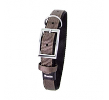 Karlie ASP Halsband mit Zugentlastung, doubliert - Grau/Schwarz - 65cm/40mm