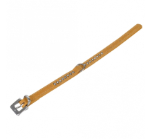 Karlie Buffalo Strass-Halsband - Hellbraun - 1-reihig, 24cm/10mm