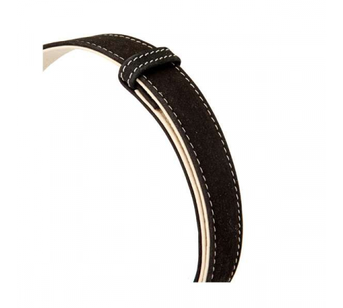 Karlie Buffalo Ultra Halsband - Schwarz/Hellbeige - 25 mm / 45-65 cm