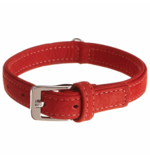 Karlie Halsband Buffalo aus Kalbsleder - Rot - 27 cm/10 mm