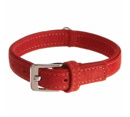 Karlie Halsband Buffalo aus Kalbsleder - Rot - 27 cm/10 mm