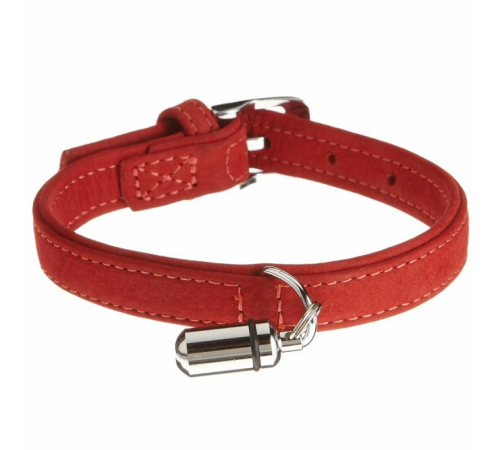 Karlie Halsband Buffalo aus Kalbsleder - Rot - 27 cm/10 mm