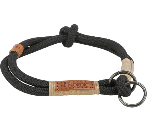 Trixie BE NORDIC Zug-Stopp-Halsband - schwarz - 50 cm