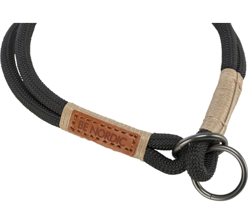 Trixie BE NORDIC Zug-Stopp-Halsband - schwarz - 50 cm