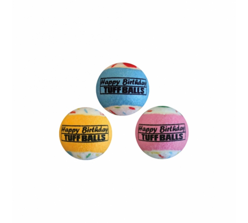 PETSPORT Tuff Birthday Balls 6 cm - 3er Pack