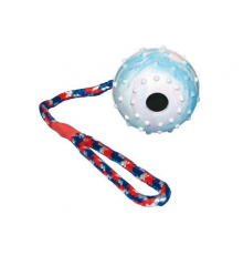 Trixie Naturgummiball am Seil - 6 cm / 30 cm