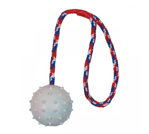 Trixie Ball am Seil, Naturgummi - ø 7 cm/30 cm