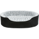 Trixie Vital Bett Lino, oval - schwarz/grau - 110 × 92 cm